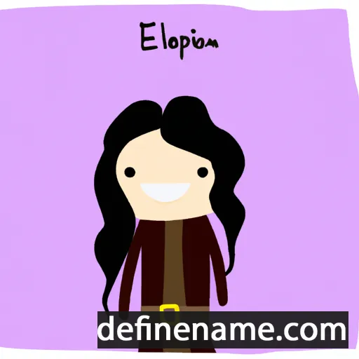 cartoon of the name Elizaphan