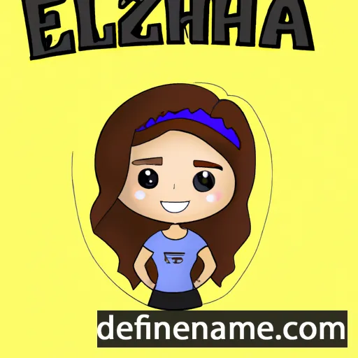 cartoon of the name Eliziana