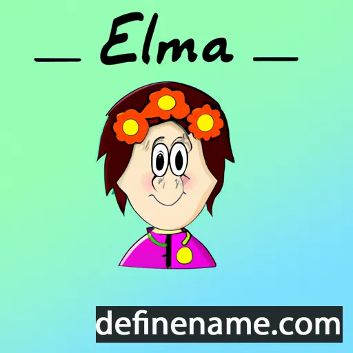 cartoon of the name Elizma