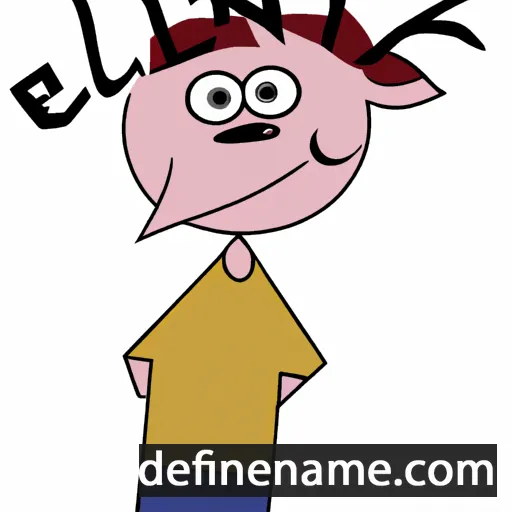 cartoon of the name Elkin