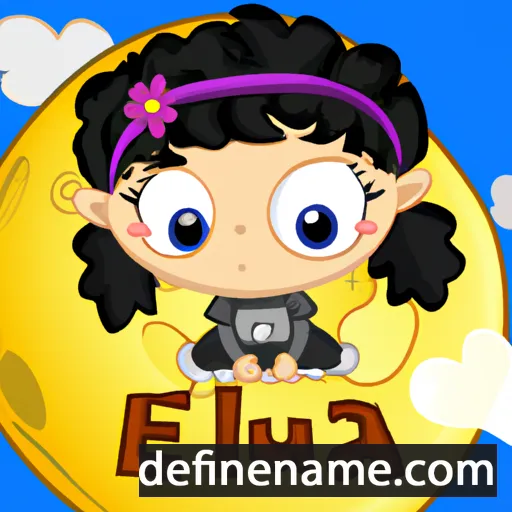 cartoon of the name Ellaluna