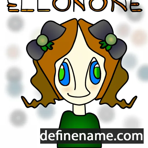 cartoon of the name Ellanore