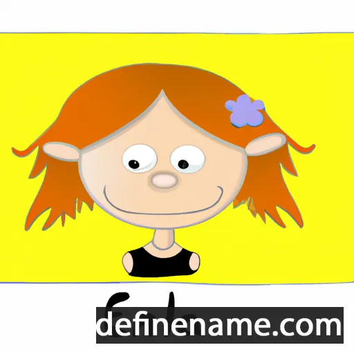 cartoon of the name Ellena