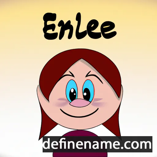 cartoon of the name Ellene