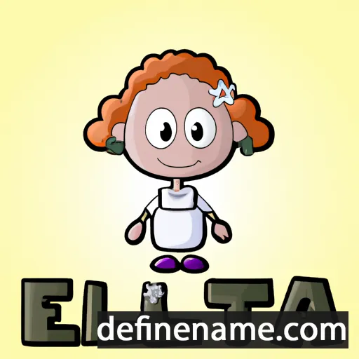 cartoon of the name Elletta