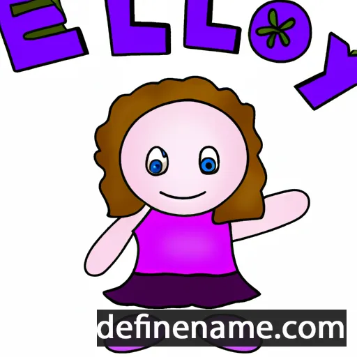 cartoon of the name Elliemay