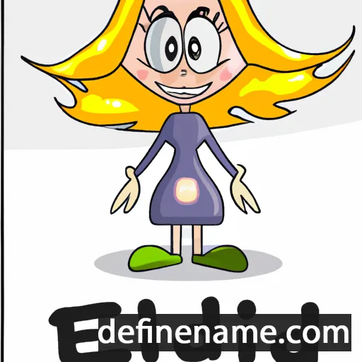 cartoon of the name Elliði