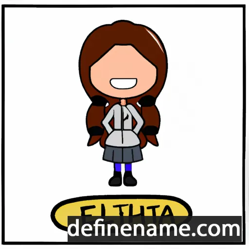 cartoon of the name Ellithia