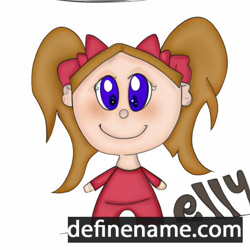 cartoon of the name Ellý