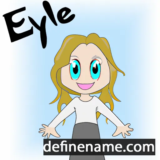 cartoon of the name Ellyse