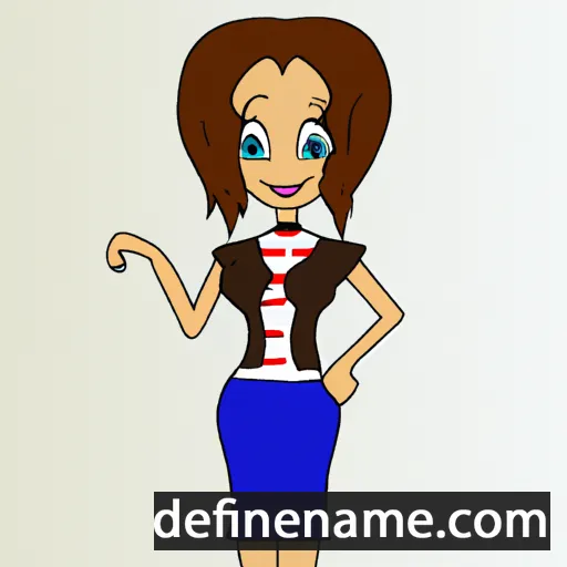 cartoon of the name Elnaz