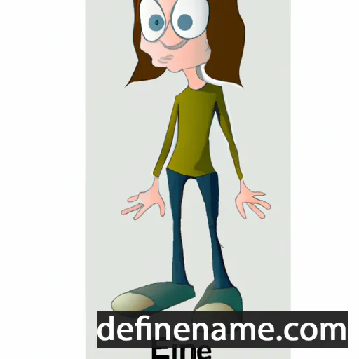 cartoon of the name Elnice