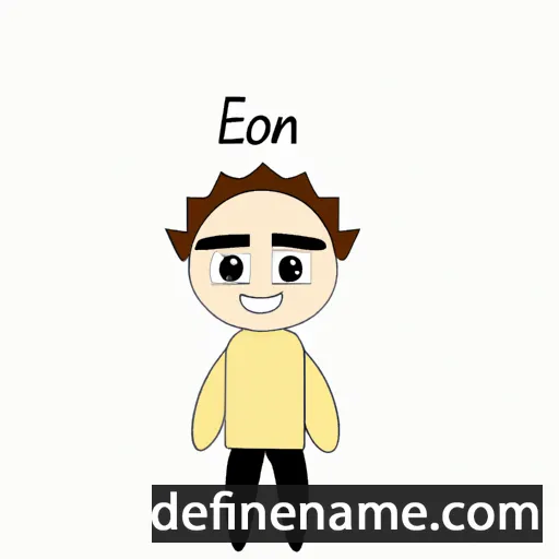 cartoon of the name Eloan