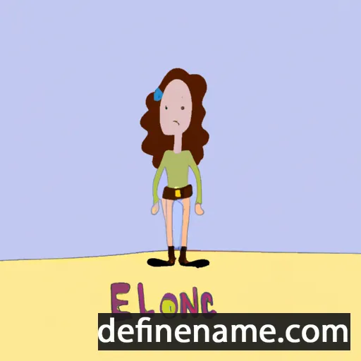 cartoon of the name Eloane