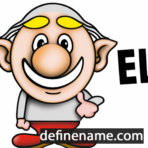 cartoon of the name Elof