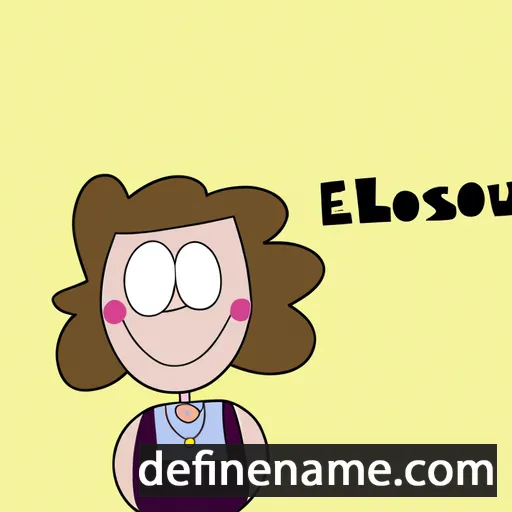 cartoon of the name Elouisa