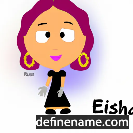 cartoon of the name Elsha