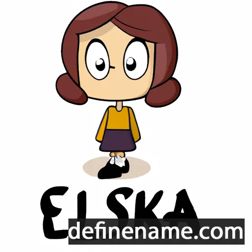 cartoon of the name Elsika