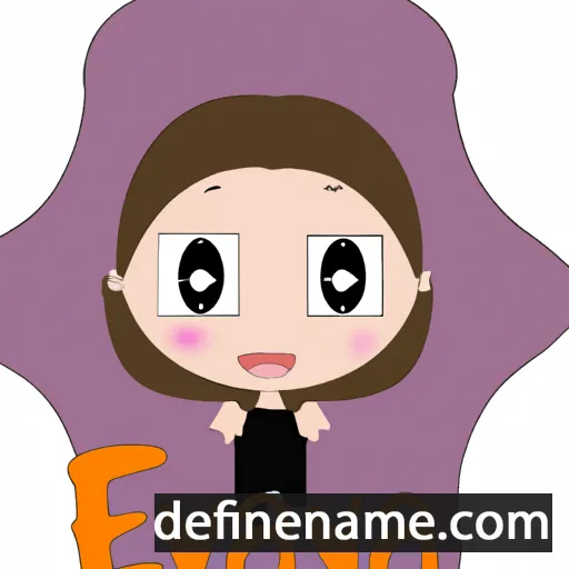 cartoon of the name Elvana