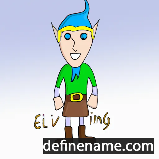 cartoon of the name Elving