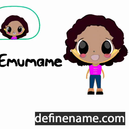 cartoon of the name Émanuela