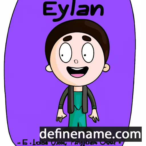 cartoon of the name Elyan