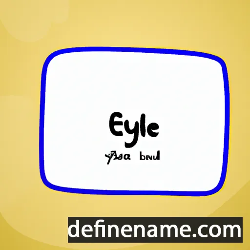 cartoon of the name Elyde