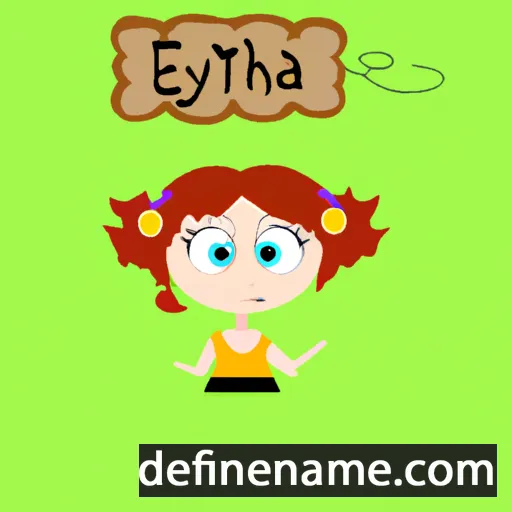 cartoon of the name Elyta