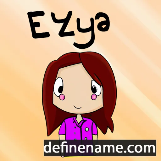 cartoon of the name Elyza