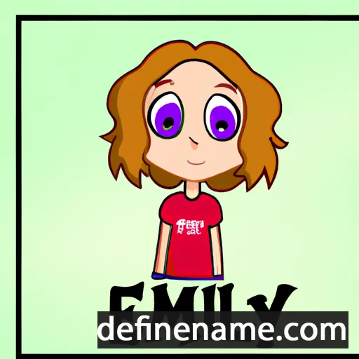 cartoon of the name Emaly