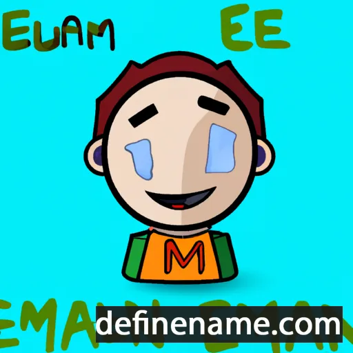 cartoon of the name Eman