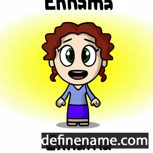 cartoon of the name Emanaia