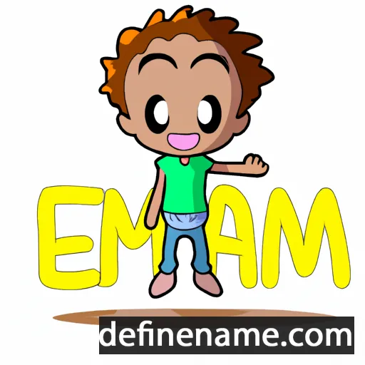 cartoon of the name Emani