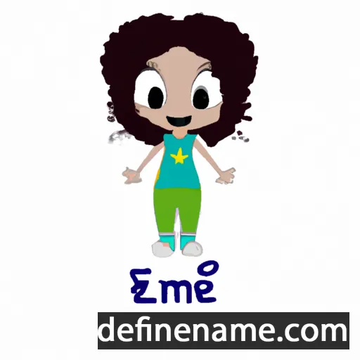 cartoon of the name Emele