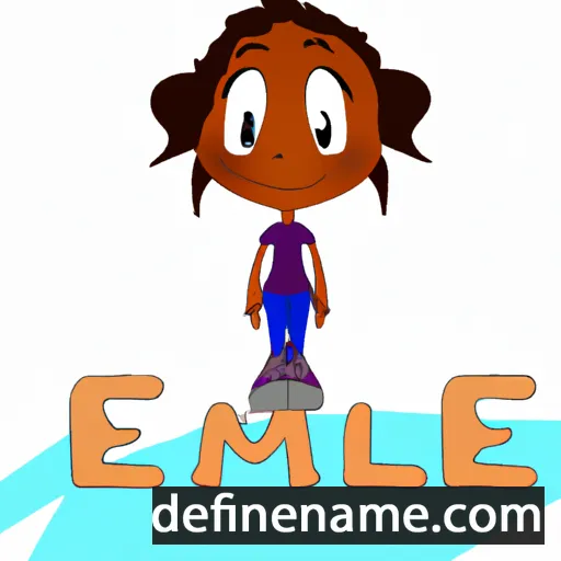 cartoon of the name Emele