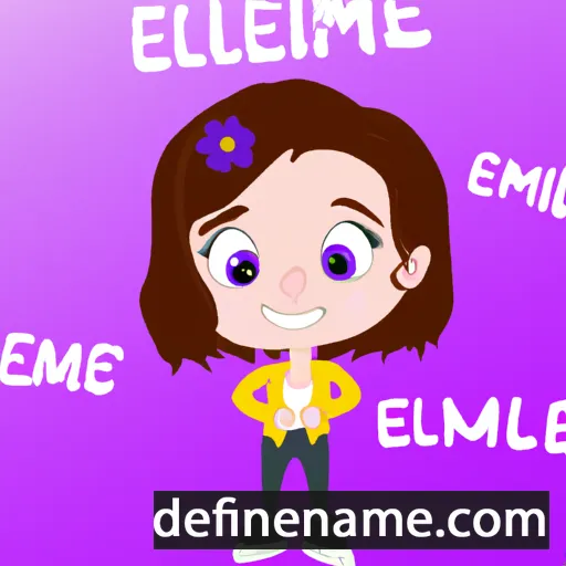 cartoon of the name Emeliane