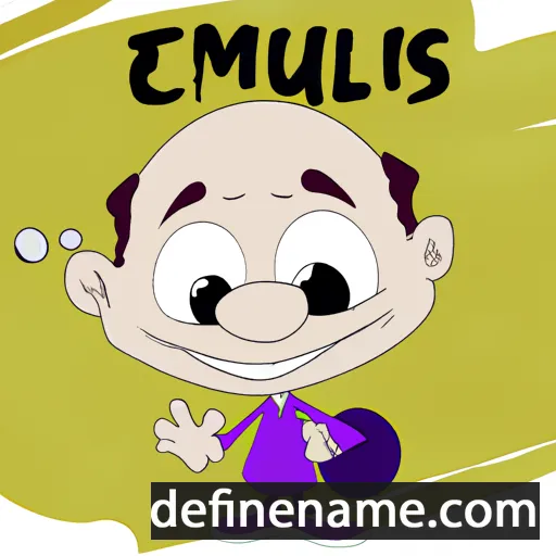 cartoon of the name Emelius