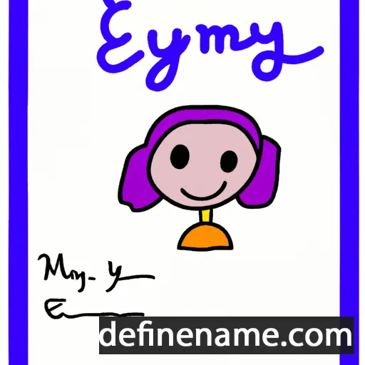 cartoon of the name Emelyn