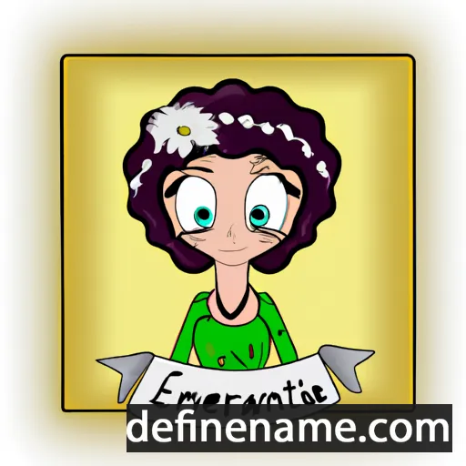 cartoon of the name Emerentiana