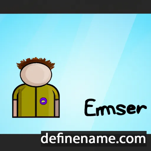 cartoon of the name Emersom