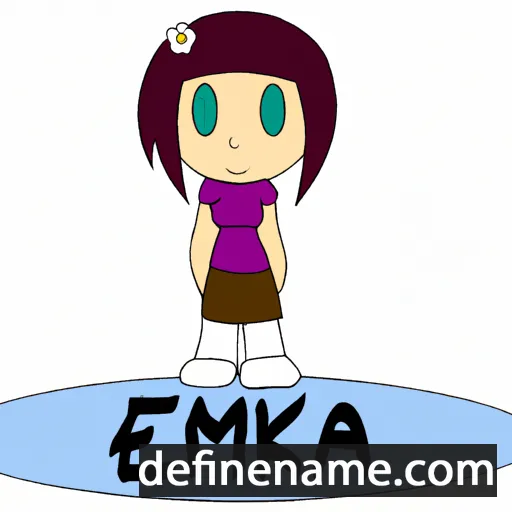 cartoon of the name Emika