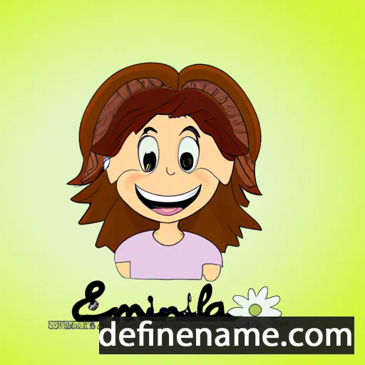 cartoon of the name Emilianna