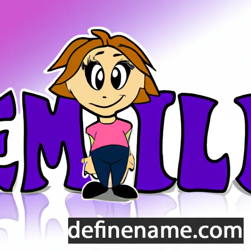 cartoon of the name Emilli