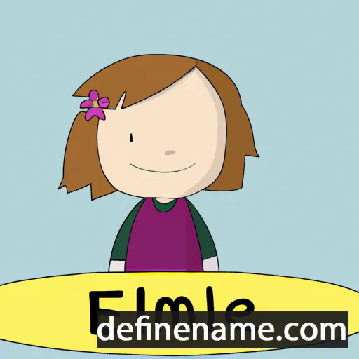 cartoon of the name Emillie