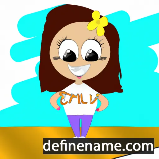 cartoon of the name Emilly