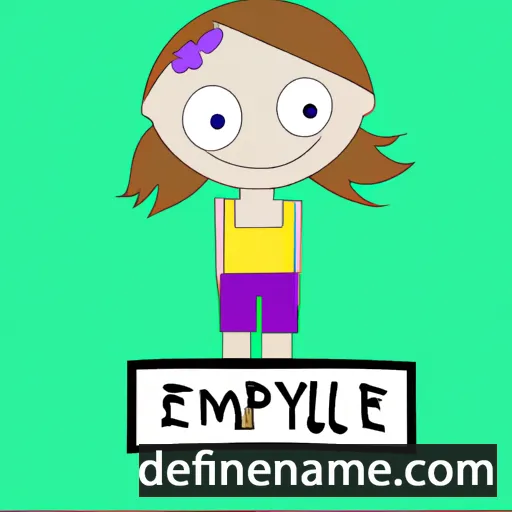 cartoon of the name Emilye