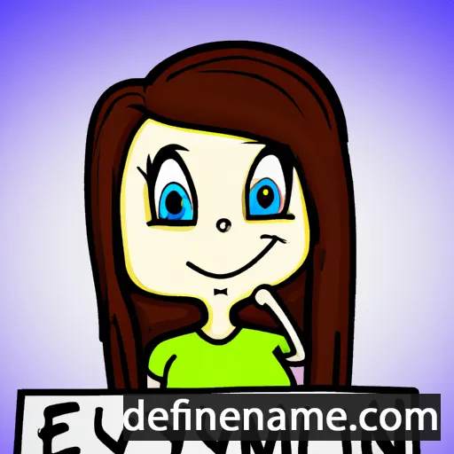 cartoon of the name Emilynn