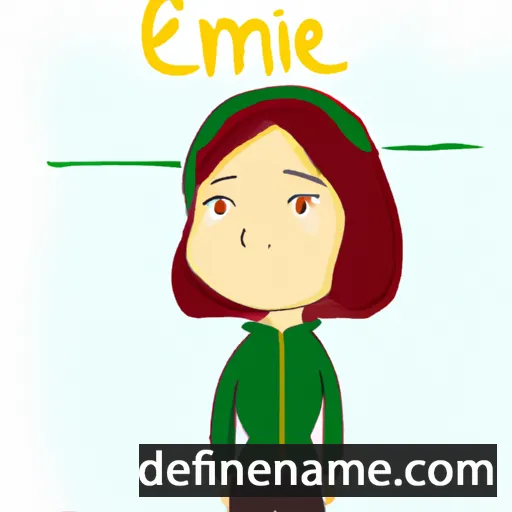 cartoon of the name Emine