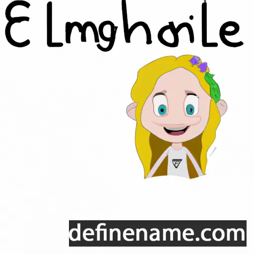 cartoon of the name Emmaleigh