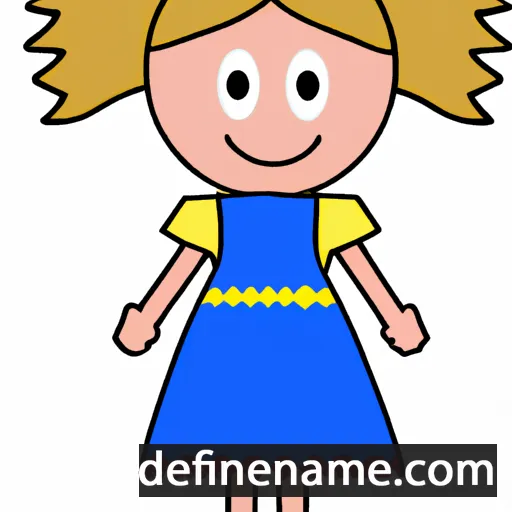 cartoon of the name Emmalouise